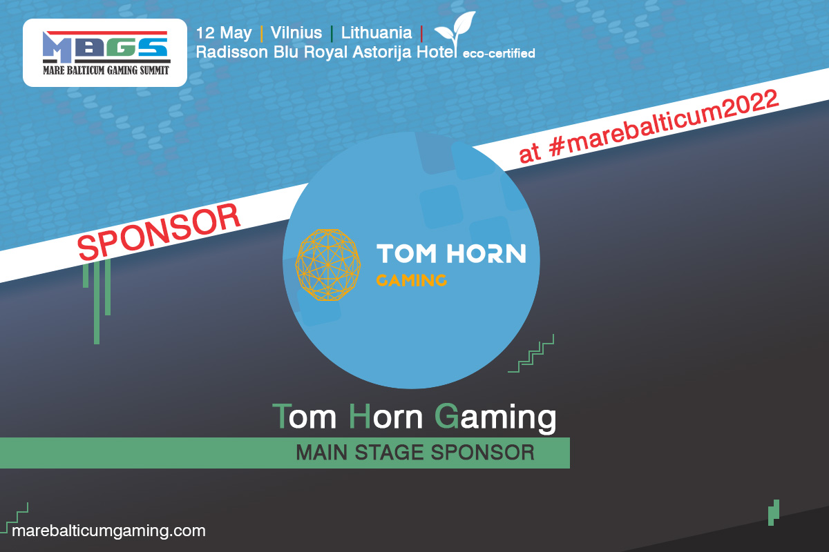 Tom Horn Gaming is the Main Stage Sponsor at MARE BALTICUM Gaming Summit 2022 in Vilnius