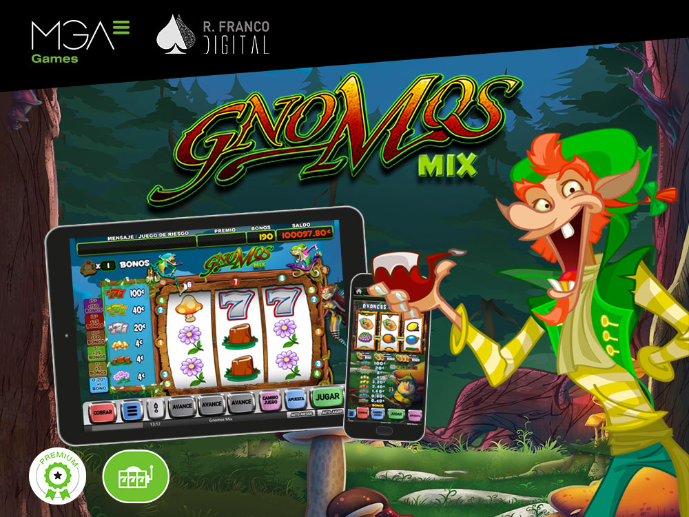 The memorable R Franco game Gnomos Mix debuts online with MGA Games