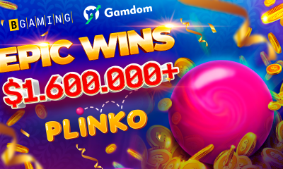 BGaming’s Plinko rewards the player with more than $1.600.000 after 2500 ball drops.