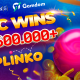 BGaming’s Plinko rewards the player with more than $1.600.000 after 2500 ball drops.