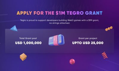 Web3 Games Marketplace Tegro Reveals $1 Million Grant for Game Developers