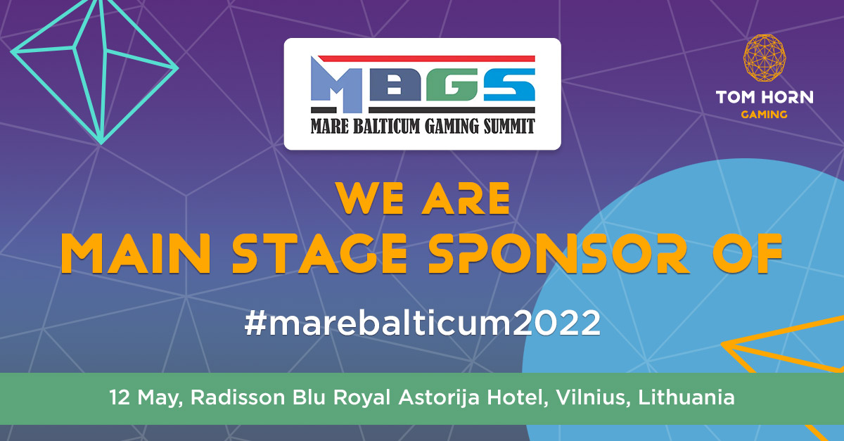 Tom Horn Gaming returns to MARE BALTICUM Gaming Summit as Main Stage Sponsor