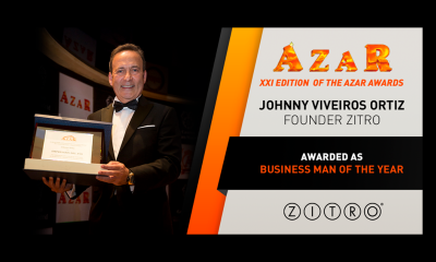JOHNNY ORTIZ RECEIVES AZAR MAGAZINE’S “BUSINESS MAN OF THE YEAR” AWARD