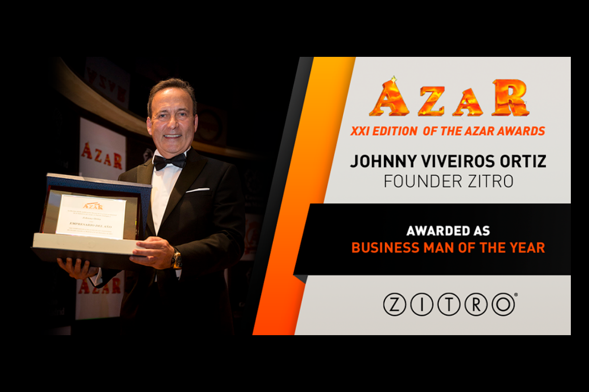 JOHNNY ORTIZ RECEIVES AZAR MAGAZINE’S “BUSINESS MAN OF THE YEAR” AWARD