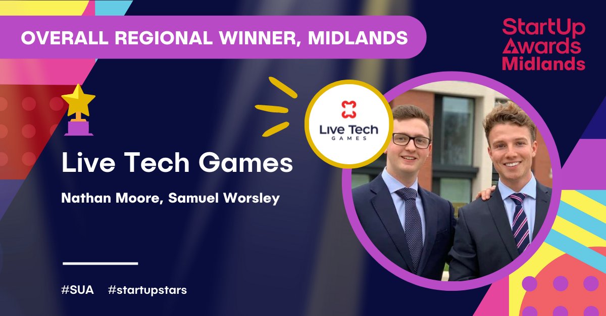 Live Tech Games scoops a hat trick at National StartUp Awards