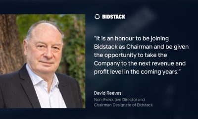 David Reeves is appointed to Bidstack board as Chairman Designate