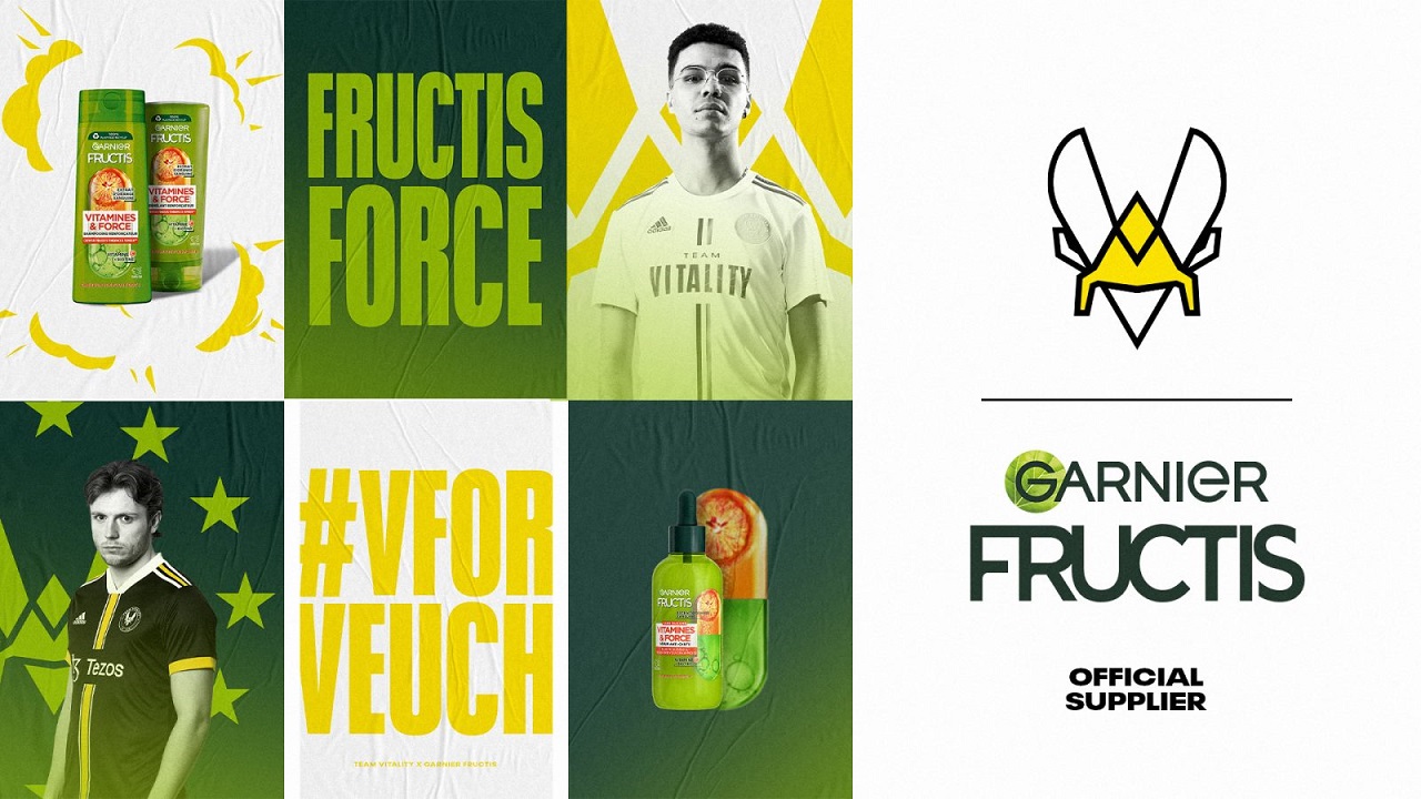 Team Vitality Names Garnier Fructis As Official Haircare Supplier