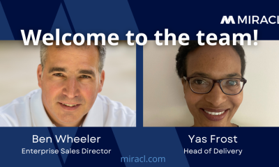 MIRACL ANNOUNCES TEAM EXPANSION AS YASMEEN FROST JOINS AS HEAD OF DELIVERY AND BEN WHEELER REVEALED AS ENTERPRISE SALES DIRECTOR