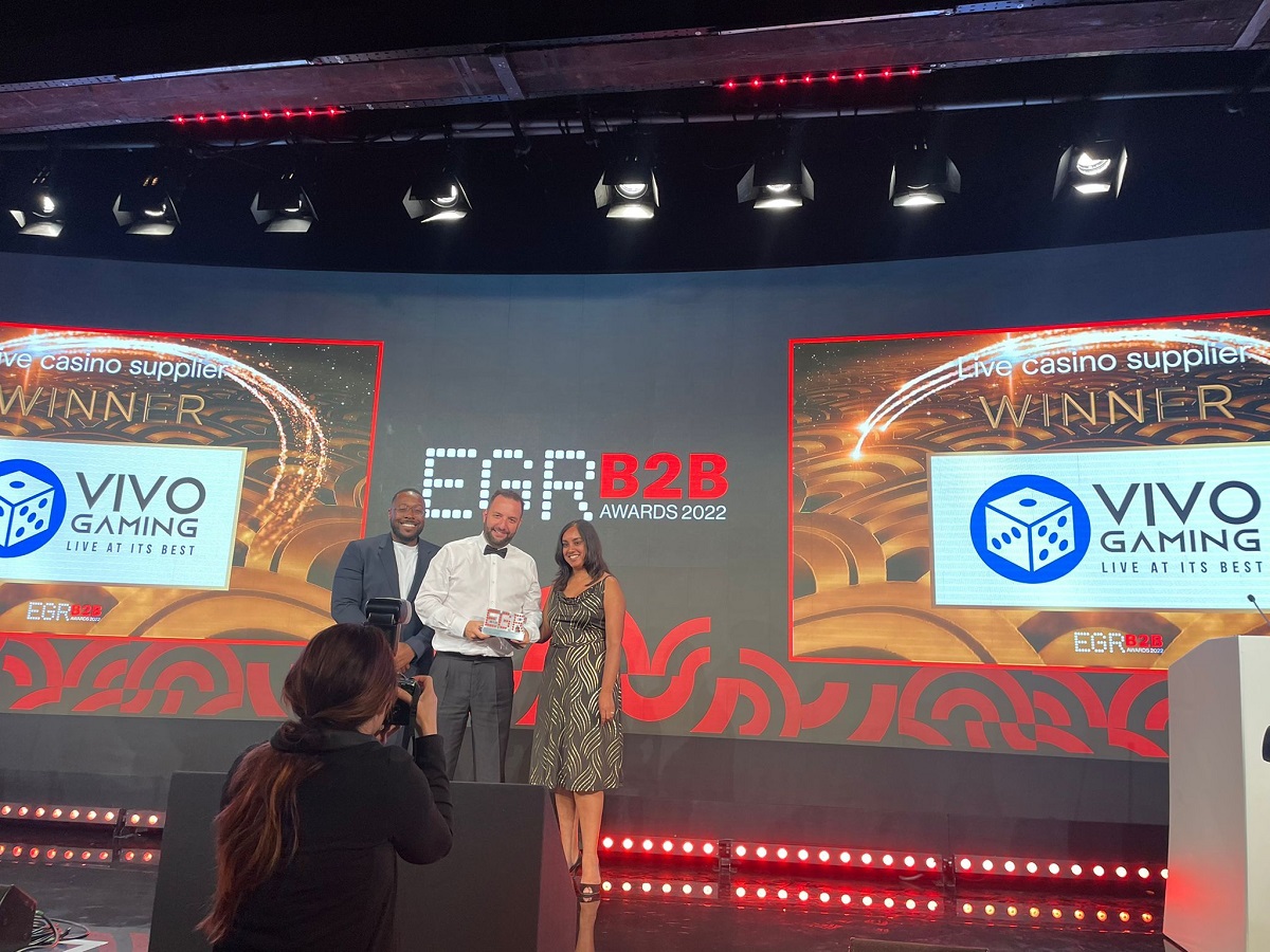 Vivo Gaming named Best Live Casino Supplier at EGR Awards