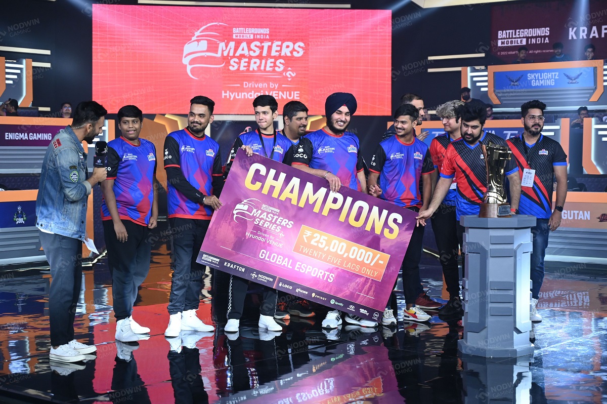 Global Esports wins India’s first-ever televised BGMI Master Series Tournament 2022!