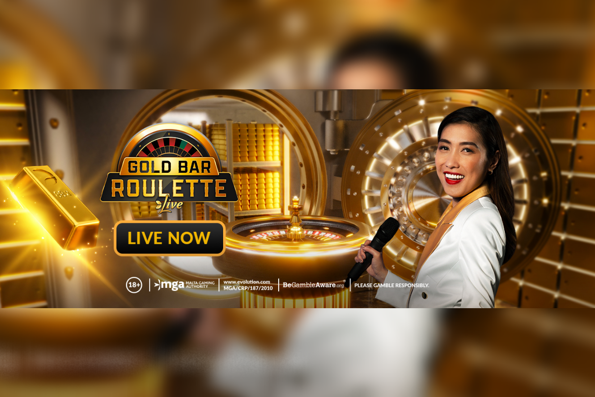 Evolution launches Gold Bar Roulette, enabling players to take control and stack up massive multipliers