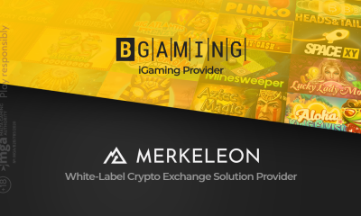 A new entertainment frontier for crypto traders: BGaming integrated its iGaming content into Merkeleon’s crypto exchange platform
