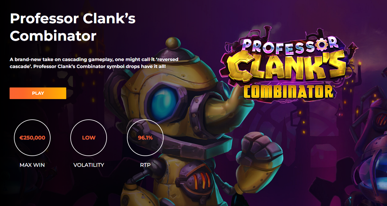 Yggdrasil powers ReelPlay’s latest creation Professor Clank’s Combinator