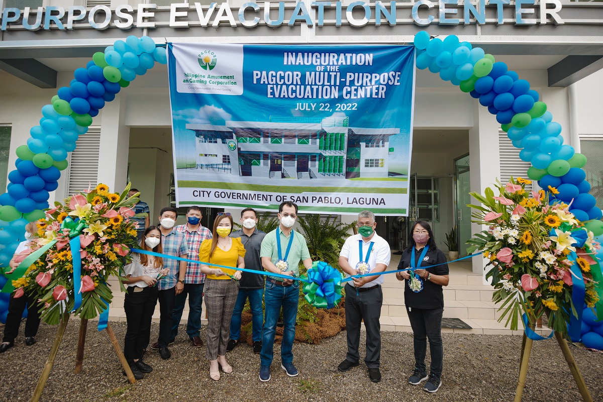 PAGCOR formally opens first permanent evacuation facility in Laguna