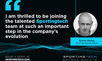Sportingtech appoints Tommy Molloy as Chief Sportsbook Officer