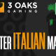 3 Oaks Gaming to enter Italian market
