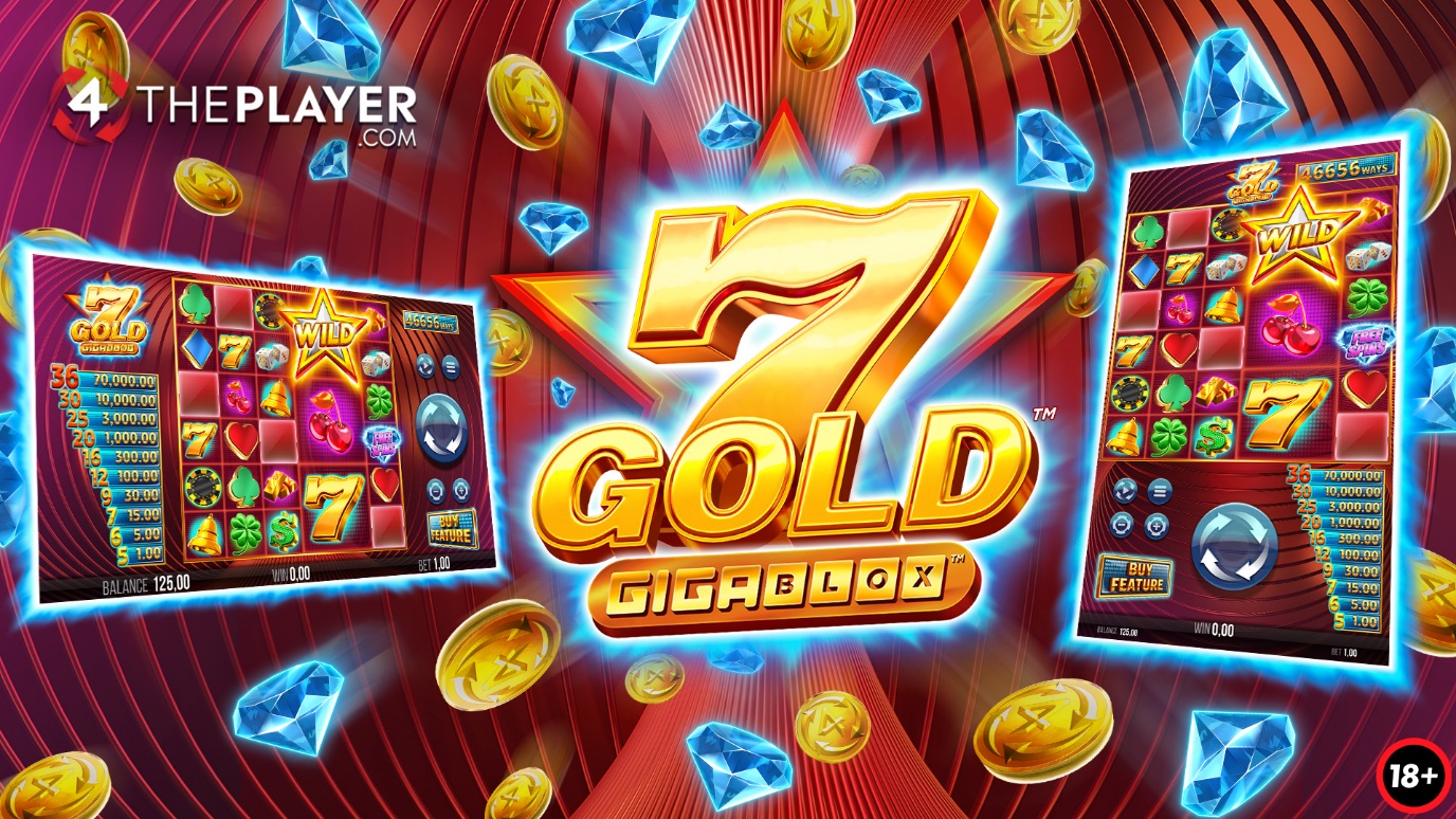 All that glitters is 7 Gold GigaBlox™ released by 4ThePlayer via Yggdrasil