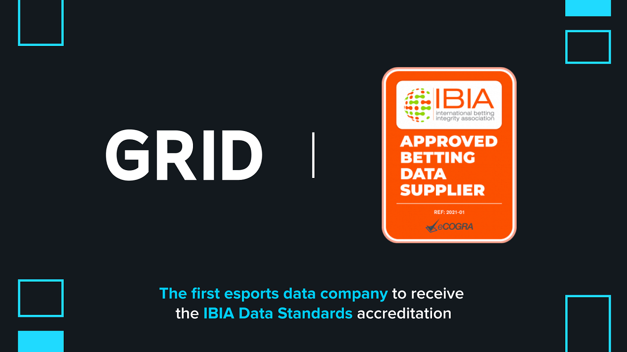 GRID is the first esports data company to receive the IBIA Data Standards accreditation