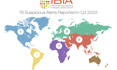 76 suspicious betting alerts reported by IBIA in Q3 2022