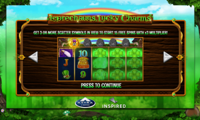 INSPIRED LAUNCHES LEPRECHAUNS LUCKY CHARMS, AN IRISH-THEMED ONLINE AND MOBILE SLOT GAME