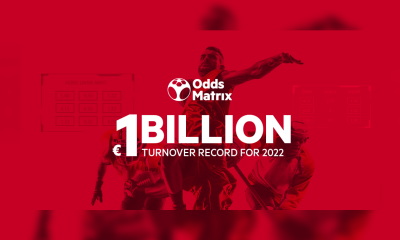 OddsMatrix breaks EUR 1 billion turnover record for the year