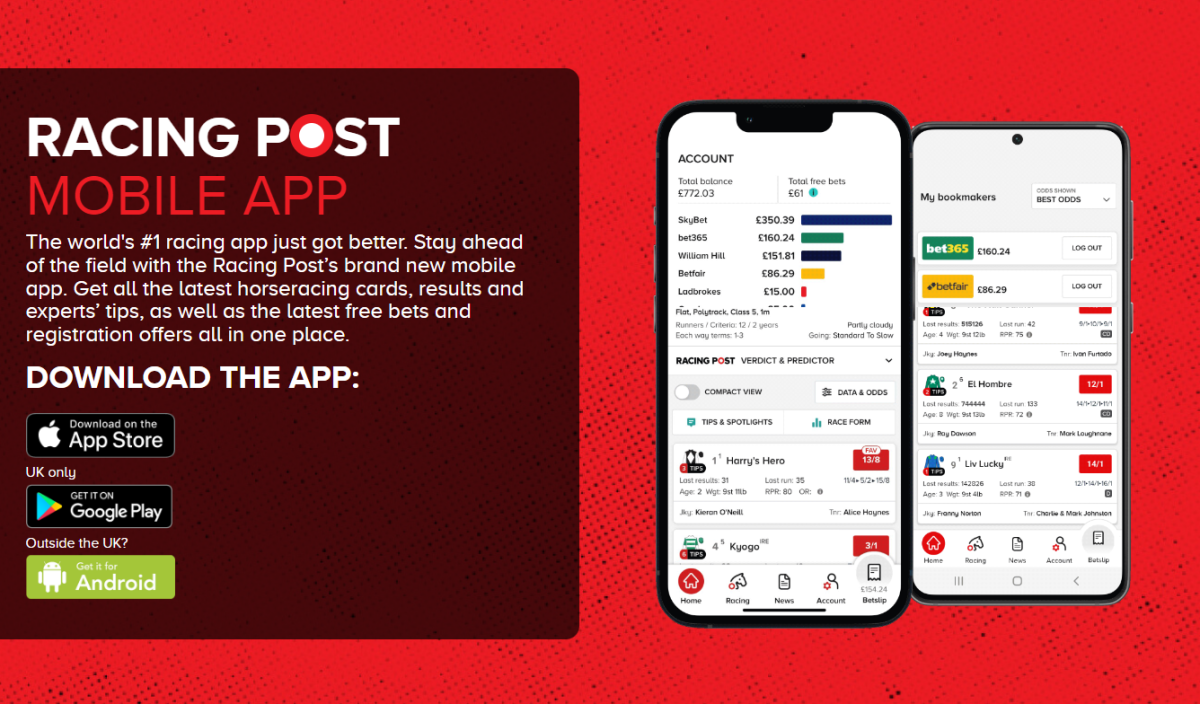 SPOTLIGHT SPORTS GROUP LAUNCHES NEW RACING POST APP