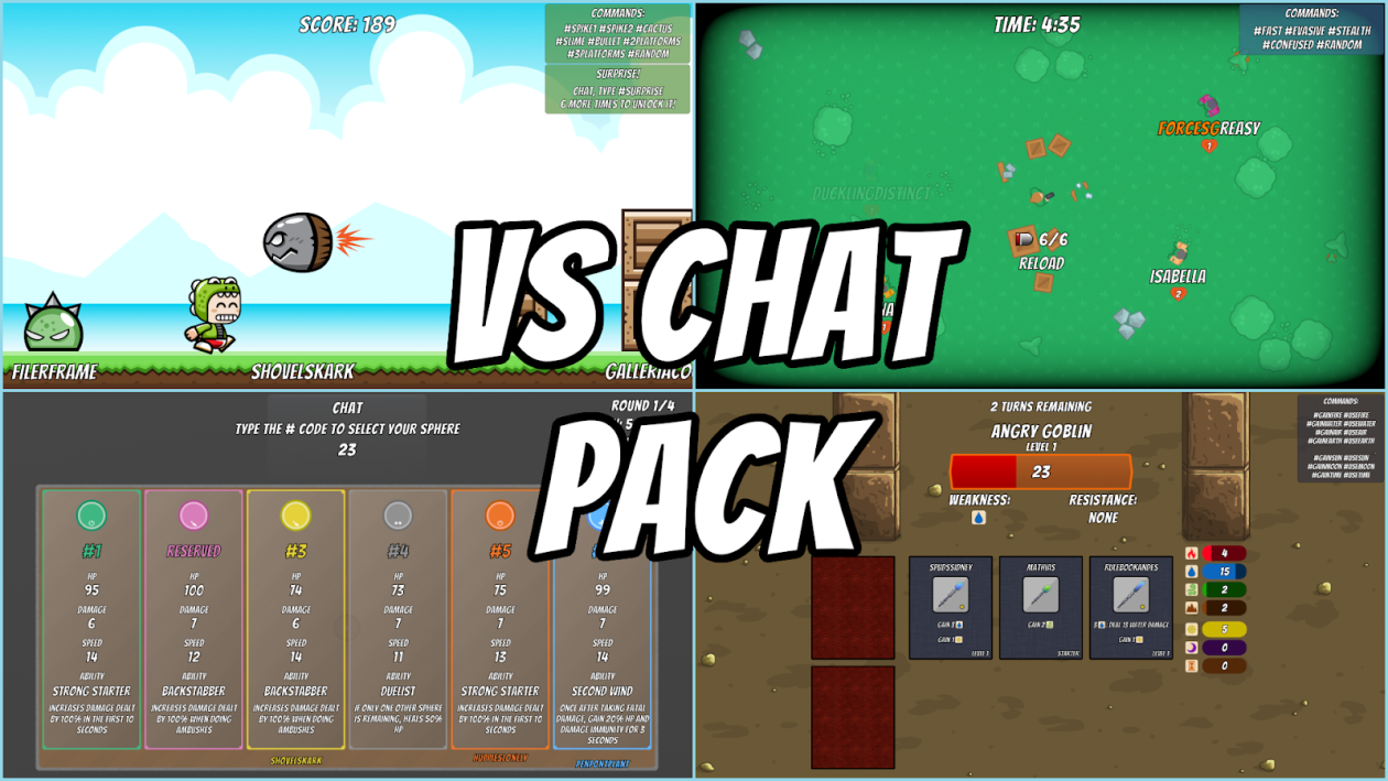 Vs Chat Pack for Twitch enthusiasts is released today!