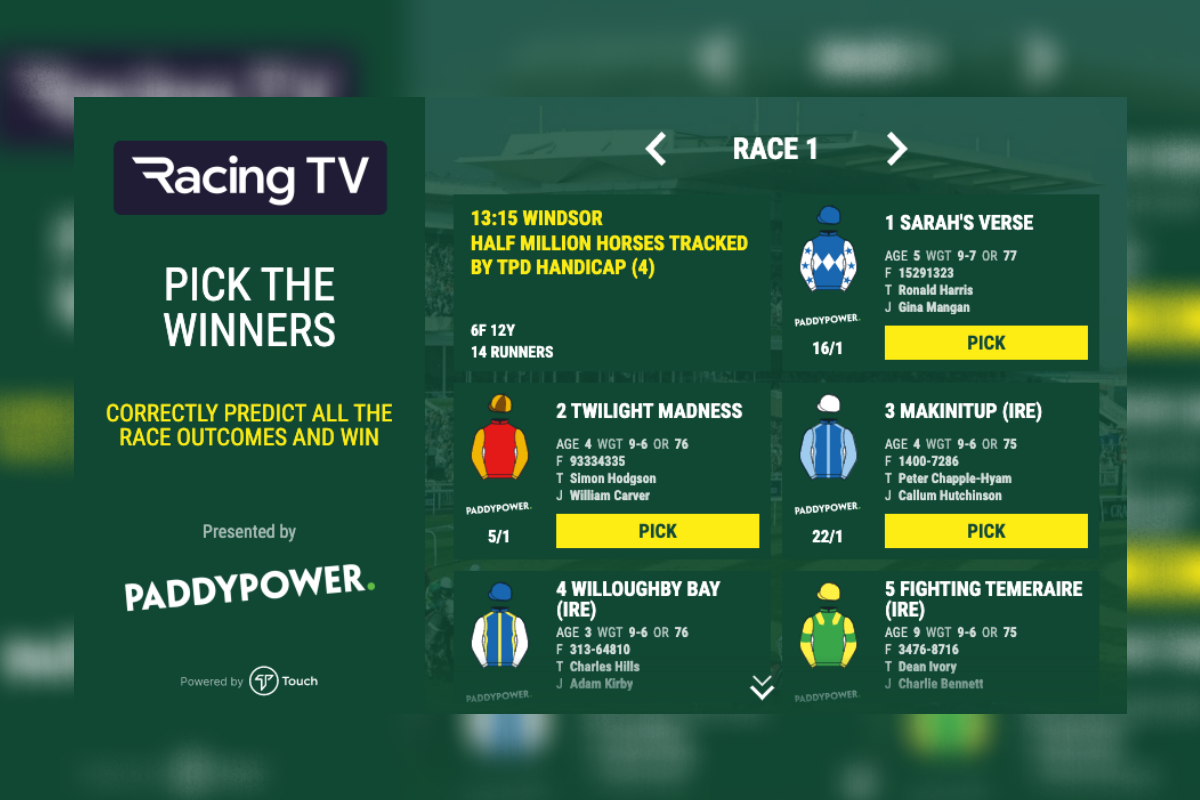 ENGAGECRAFT’S ‘PICK 5’ FAN ENGAGEMENT DELIVERS A WINNING PARTNERSHIP FOR RACECOURSE MEDIA GROUP & PADDY POWER WITH MARKET LEADING RESULTS