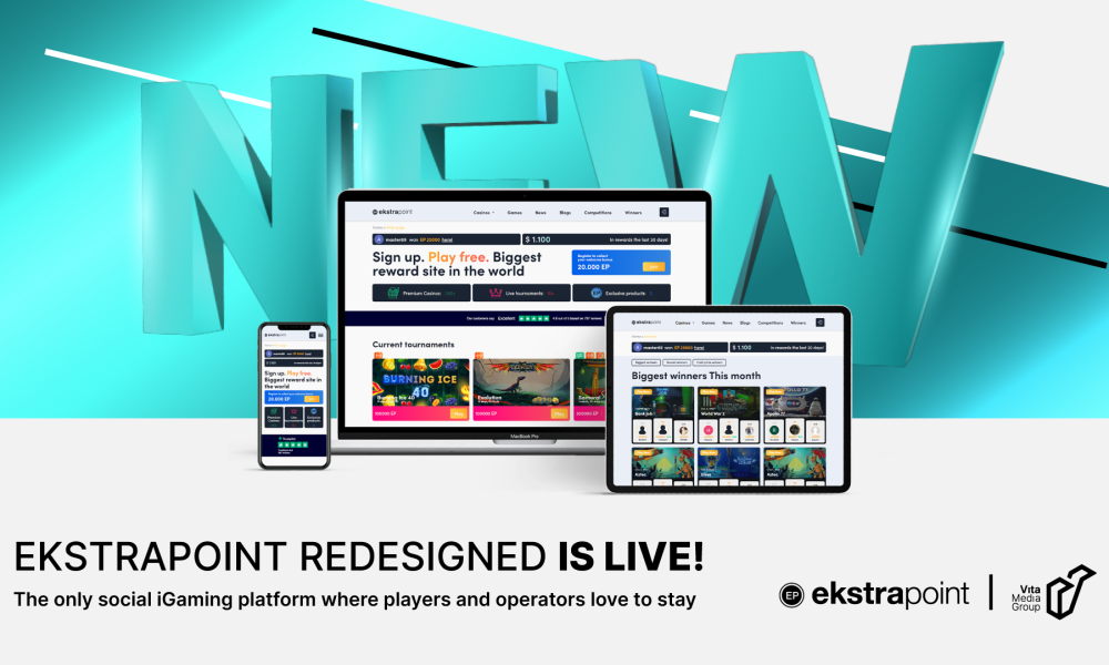 Vita Media Group launches redesigned Ekstrapoint.com to expand gaming portfolio