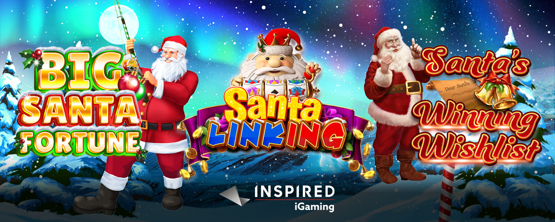 INSPIRED KICKS-OFF THE HOLIDAY SEASON WITH THREE FESTIVE ONLINE & MOBILE SLOT GAMES