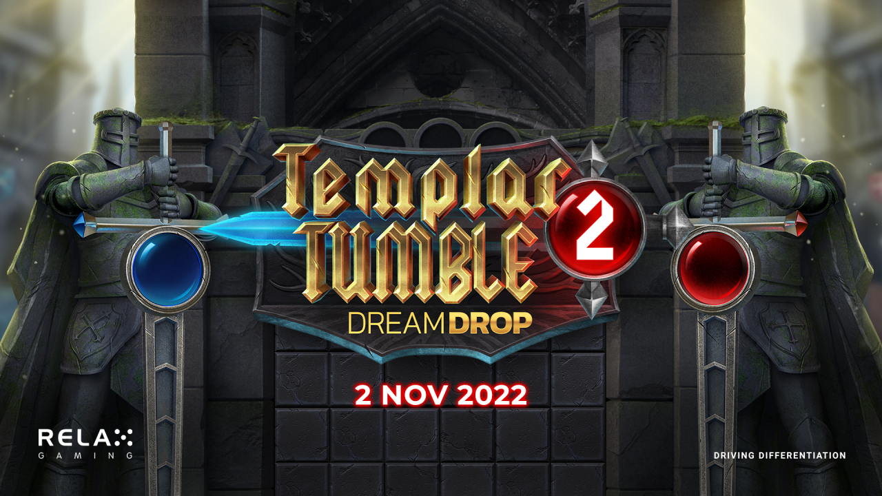 The knights of Relax Gaming return in Templar Tumble 2 Dream Drop