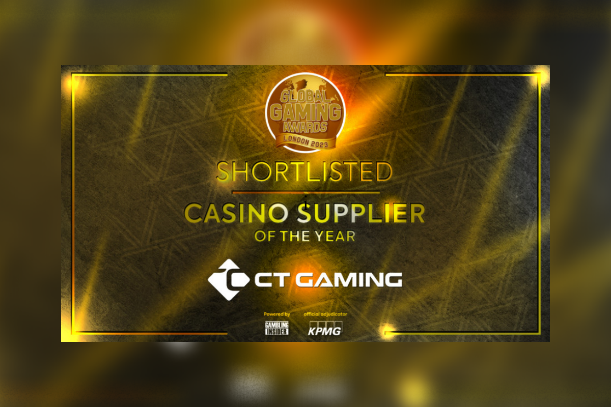 CT Gaming shortlisted for the Casino Supplier of the Year category at Global Gaming Awards London 2023