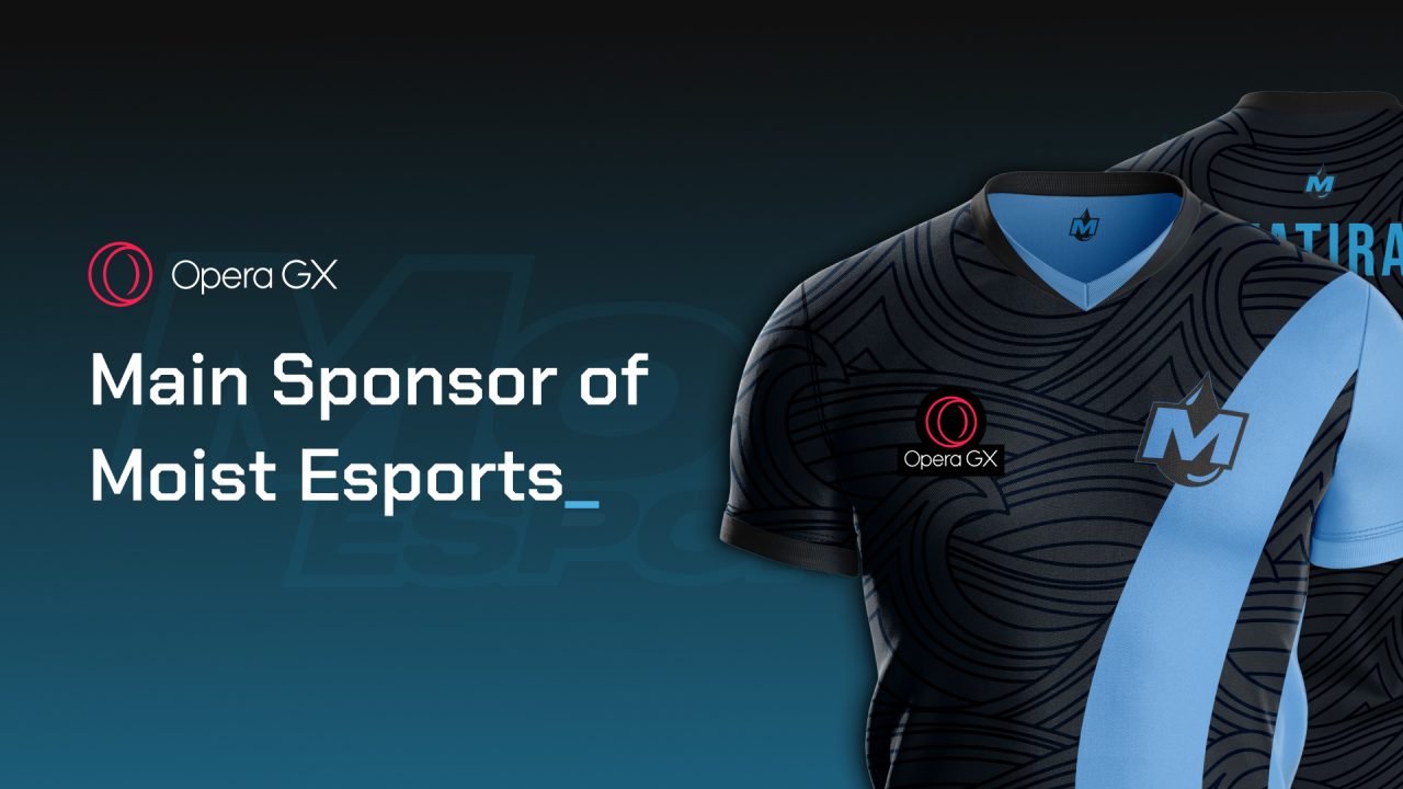 Opera GX becomes Lead sponsor of esports team Moist Esports, extending partnership with YouTuber MoistCr1TiKaL