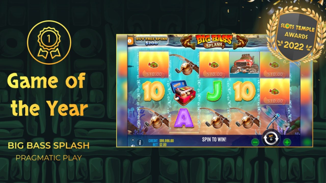 Slots Temple Awards: Big Bass Splash Voted Game of the Year by Slots Fans