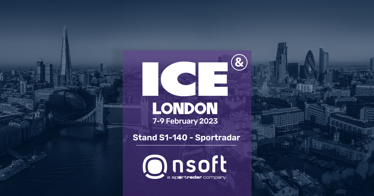 NSoft at ICE London 2023 - Find us at Sportradar stand S1-140