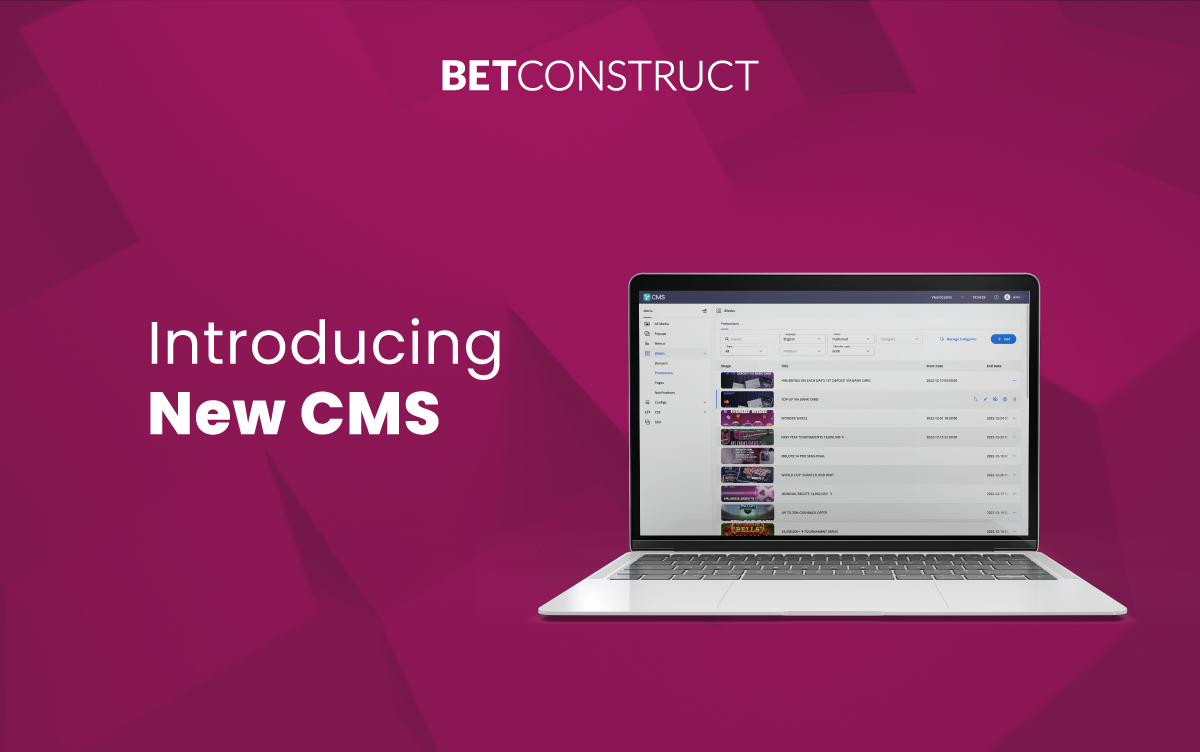 BetConstruct has Launched New CMS Pro