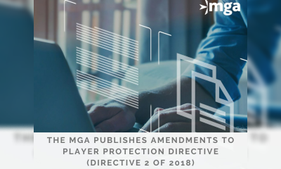 MGA Publishes Amendments to the Player Protection Directive