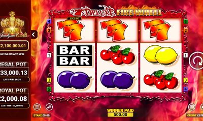 Blueprint Gaming lights up a classic in 7’s Deluxe Fire Wheel Jackpot King