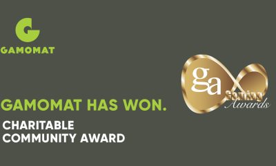 GAMOMAT wins Charitable Community Award at International Gaming Awards