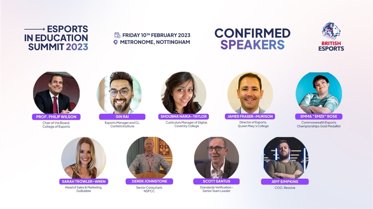 Speakers Announced for British Esports’ fifth Esports in Education Summit