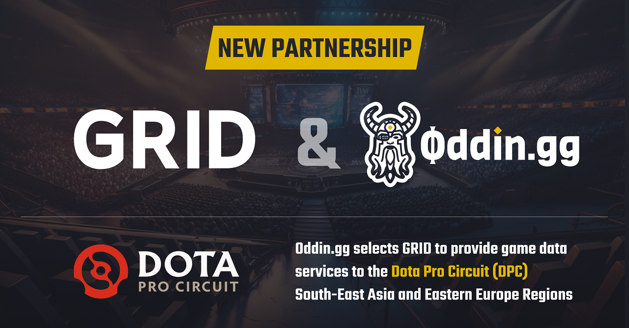 Oddin.gg selects GRID to provide game data services to the Dota Pro Circuit (DPC) South-East Asia and Eastern Europe Regions