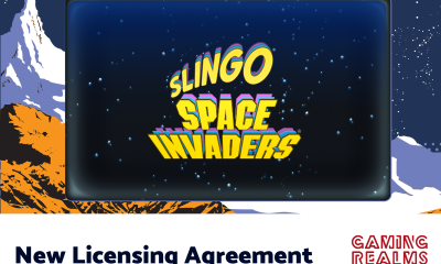 Gaming Realms partners with TAITO to launch Slingo® SPACE INVADERS