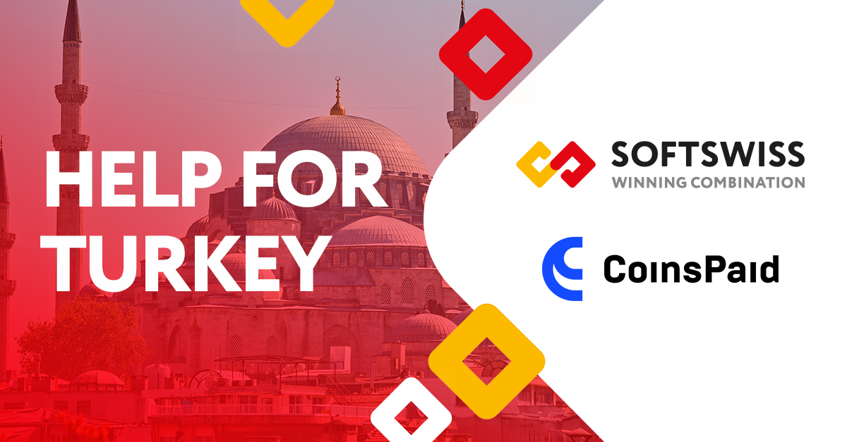 SOFTSWISS and CoinsPaid Donate $50k to Support Turkey