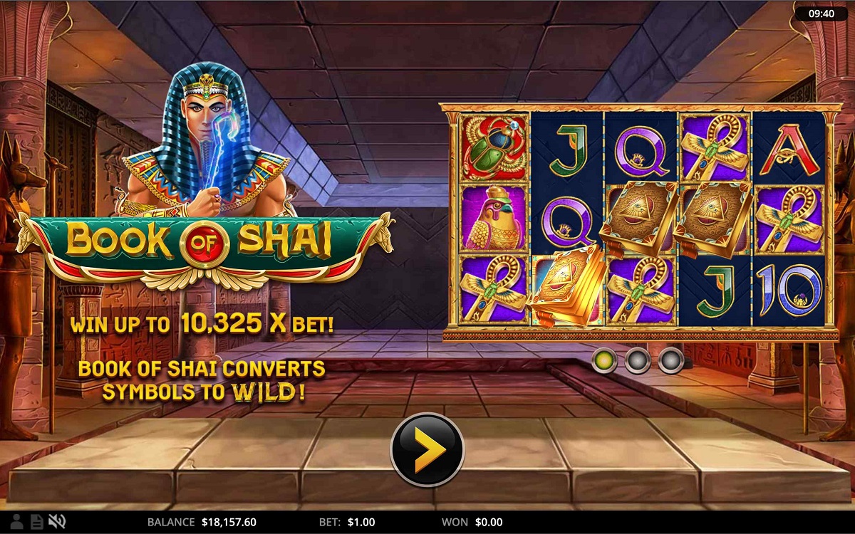 Join the Egyptian god of luck in Book of Shai from Swintt