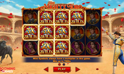 Tame the muscular bull and feel like a legendary matador playing The Mighty Toro from Booming Games