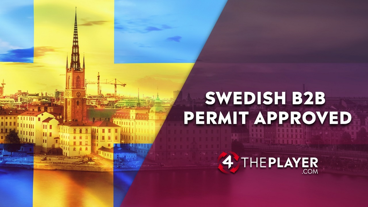 4ThePlayer has been granted a B2B Swedish Gaming Permit!