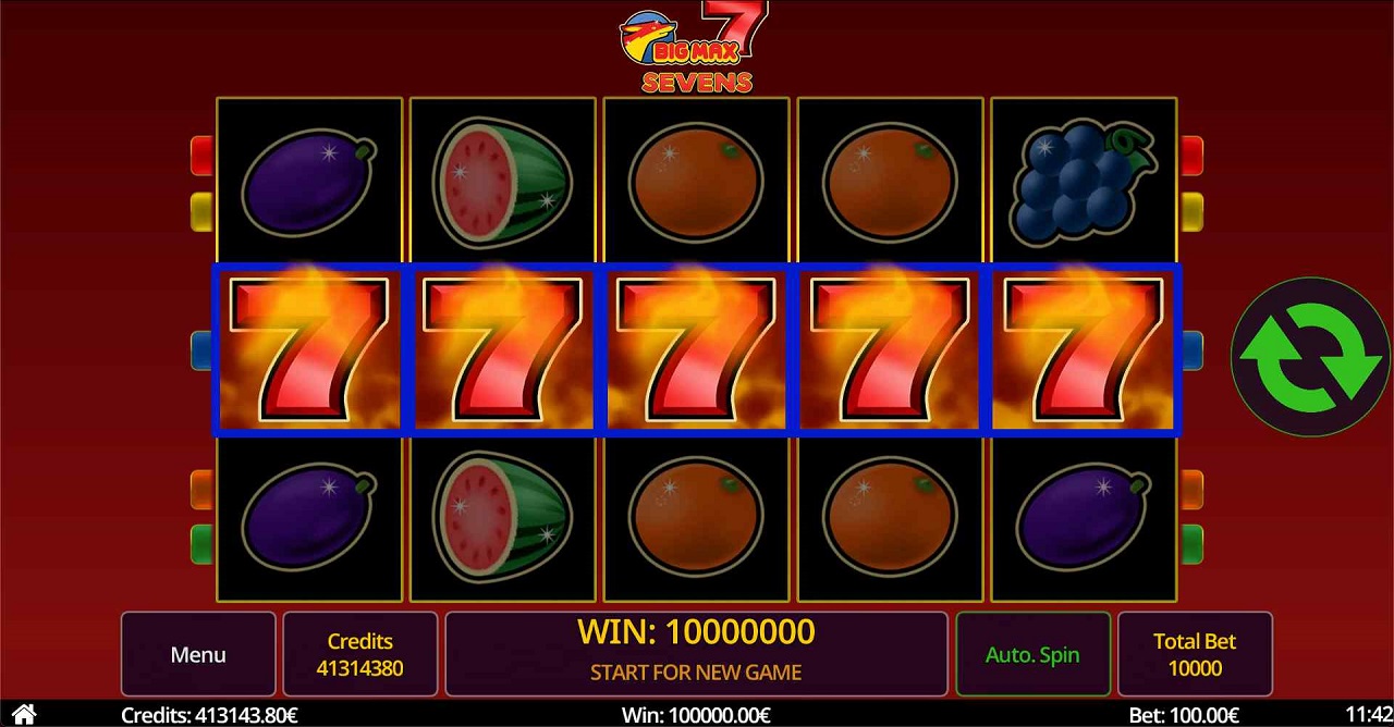 Feel the power of Lucky 7s in Big Max Sevens from Swintt