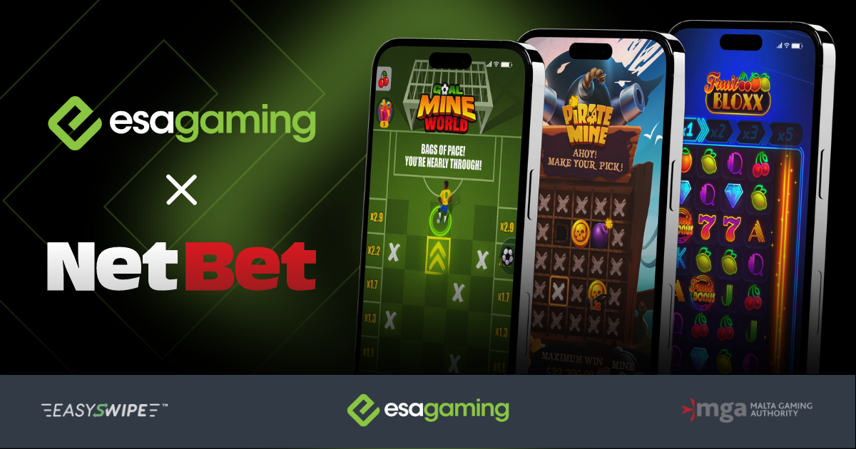 ESA Gaming expands European presence with NetBet collaboration
