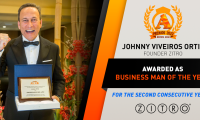JOHNNY ORTIZ, FOUNDER OF ZITRO, ONCE AGAIN RECEIVES THE “BUSINESSMAN OF THE YEAR” AWARD
