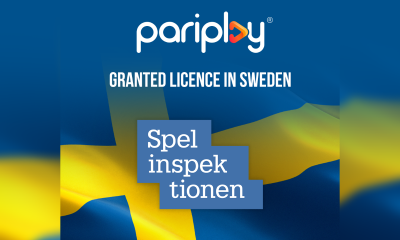 Pariplay® granted B2B supplier licence from Swedish Gambling Authority